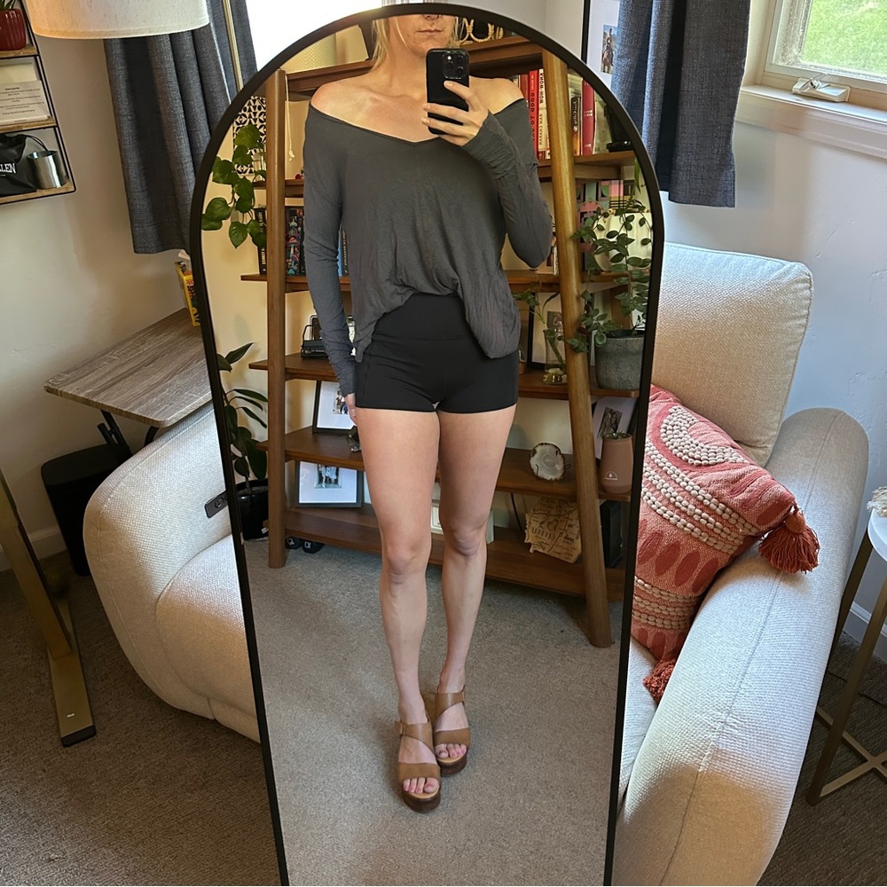 Free People Long Sleeve Crop Top